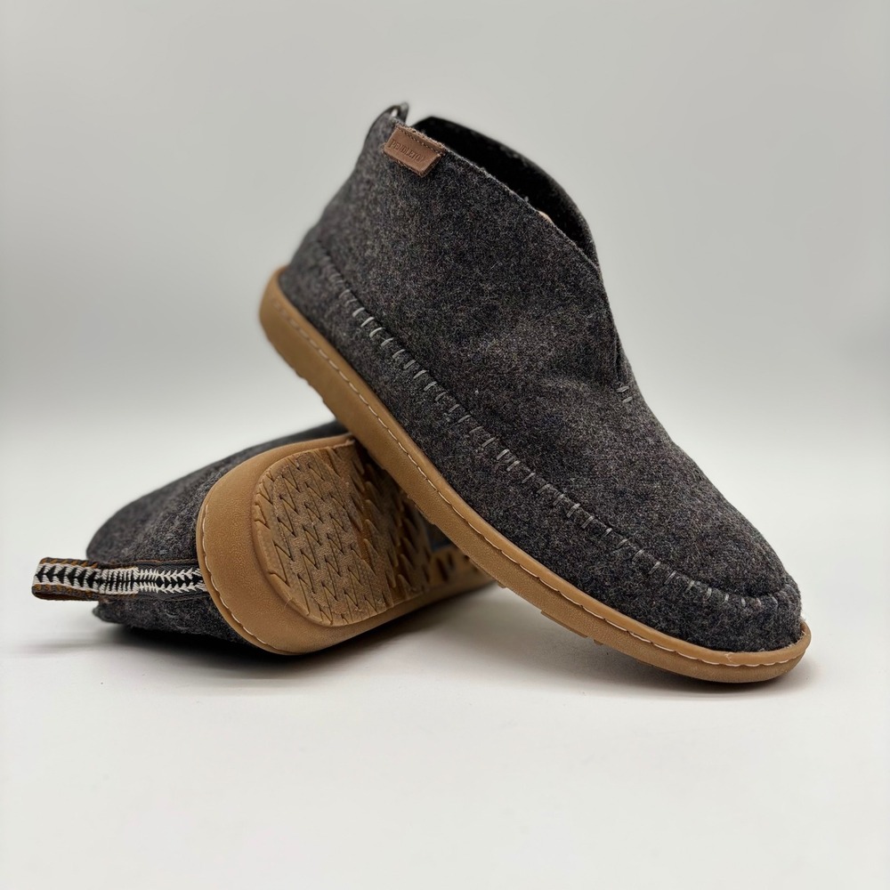 Pendleton Mens Wool Blend Chukka Slippers Gray PMF19R01-034-9 Size 9‎
